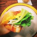 ayakao_03's cooksnap of when they made オムレツとツナマヨと野菜のサンドウィッチ.