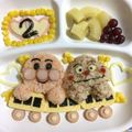 めいりん☆'s cooksnap of when they made キャラ弁に〜電車でお出かけアンパンマン〜.