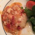 sachinchan's cooksnap of when they made 鰆第2弾。鰆のトマトクリームソース焼き♪.