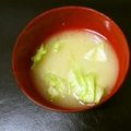 ウメ吉さん's cooksnap of when they made 超簡単たまたまレタスお味噌汁。.