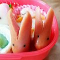 はな♡ごん's cooksnap of when they made ウインナー飾り切り★うさぎちゃん.