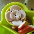おあじみ's cooksnap of when they made 【キャラ弁】魚肉ソーセージのバラ弁当.