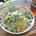 qyulove's cooksnap of when they made ししとうとレモンの冷製パスタ.