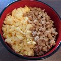 ♪でこ♪'s cooksnap of when they made 鳥と卵のそぼろご飯人気検索トップ10入り.