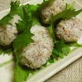 時花菜's cooksnap of when they made 夏にさっぱり☆ゆかりご飯の青じそ巻き.