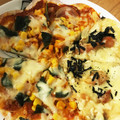 ♡LLmama♡'s cooksnap of when they made 超絶簡単！餃子の皮ピザ★和風もイケる！.
