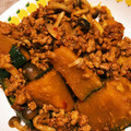 ooomihooo's cooksnap of when they made かぼちゃとしめじのピリ辛炒め.
