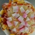 ma___111's cooksnap of when they made おせちの蒲鉾で和風ピザを！.
