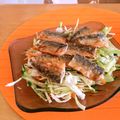 komutatata's cooksnap of when they made ✿春野菜と鯵の唐揚げサラダ✿.