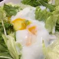 クックR7F9FC☆'s cooksnap of when they made 水菜と温泉たまごのサラダ.