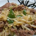 うり★ママ's cooksnap of when they made もやしとキャベツの鶏そぼろ✿中華風（丼）.
