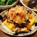まーにゃ☆☆'s cooksnap of when they made 茄子と厚揚げのガーリック風味おろし乗っけ.