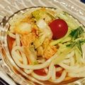 ♡Coco95♡'s cooksnap of when they made 残りキムチで！冷やしキムチうどん.