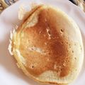 あずきちゃんだよ's cooksnap of when they made HM、卵、牛乳無し♡ふわもちホットケーキ.