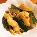 nyuzky38's cooksnap of when they made 鶏とズッキーニの味噌マヨ炒め♪.