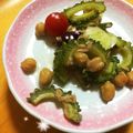 みぃーーみ☆'s cooksnap of when they made ゴーヤーとブロッコリーのグリーンサラダ.