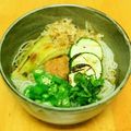 3yentown's cooksnap of when they made 焼き茄子素麺♫さっぱり白だし梅風味.