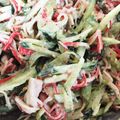 bbkoman's cooksnap of when they made 簡単手間いらずきゅうりとカニカマのサラダ.