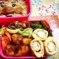 あーたくん's cooksnap of when they made お弁当に♪チーちくの卵巻き.