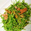 ももちゃんパンダ's cooksnap of when they made ○豆苗の粒マスタード炒め.