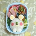 樹莉まま's cooksnap of when they made キャラ弁＊簡単♪うずら卵で白くまくん弁当.