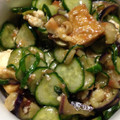 クック5SWU0I☆'s cooksnap of when they made キュウリとなすとささみの梅肉和え.
