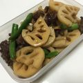 maya0407's cooksnap of when they made 牛肉とレンコンの甘辛煮.