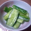 AJINO's cooksnap of when they made きゅうりのごま油風味漬け。。。.