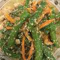 ルナＰボール's cooksnap of when they made 簡単　いんげんと人参の胡麻和え✿.
