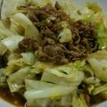 一期一代's cooksnap of when they made 簡単！牛肉キャベツのウスターソース炒め.