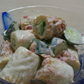 イエローバード's cooksnap of when they made 簡単！胡瓜竹輪の梅マヨ和え.