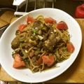 クック8N4RMO☆'s cooksnap of when they made いわしとトマトの紫蘇香るペペロンチーノ.