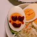 くみちょ～～'s cooksnap of when they made お弁当に✿ゆでたまごに顔♡.
