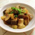 nasubeam's cooksnap of when they made 豚バラ＋大根＋蒟蒻のおつまみ.