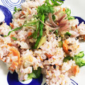 hanongirl's cooksnap of when they made 梅雨や夏に☆さっぱりした鮭の炊き込み寿し.