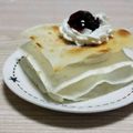 アクセル☆'s cooksnap of when they made 餃子の皮でデザート！パリパリミルフィーユ.