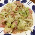 ケーニヒスベルク's cooksnap of when they made ベーコン入りアンチョビキャベツ炒め.