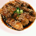 床トン's cooksnap of when they made ☆焼肉のタレ活用術☆なすの豚肉巻き☆.