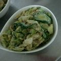 2525room's cooksnap of when they made 白菜ときゅうりの和風サラダ.