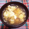 ＫawausosO's cooksnap of when they made ５分で!!豆腐と卵のとろみ中華スープ.