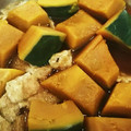 ☆ｷｬｻﾘﾝ☆'s cooksnap of when they made かぼちゃとあげの煮物.