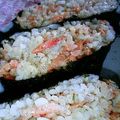 watyami's cooksnap of when they made 桜えび・青のりのおいなりさん風おにぎり▲.