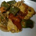 サヨゲ's cooksnap of when they made ２人分！あるものでオクラ卵トマトの炒め物.