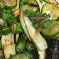 えびちゃん♪♪'s cooksnap of when they made 茄子とオクラとズッキーニの簡単和風サラダ.