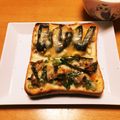 ❁Abake❁'s cooksnap of when they made ジューシーきのこのチーズトースト.