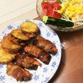 千帆♡'s cooksnap of when they made なすのチーズ、ベーコンはさみ揚げ.