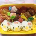 AREママ's cooksnap of when they made 簡単♡さくらんぼキティちゃん♪キャラ弁.