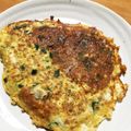 ニャゴママ's cooksnap of when they made 残り物。。。餃子の具で中華オムレツに変身.