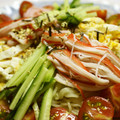 maruru-nn's cooksnap of when they made 今日の晩ごはん♪具だくさん！冷やし中華.