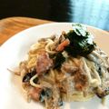 mimikokko's cooksnap of when they made 秋鮭としめじの豆乳クリームパスタ.